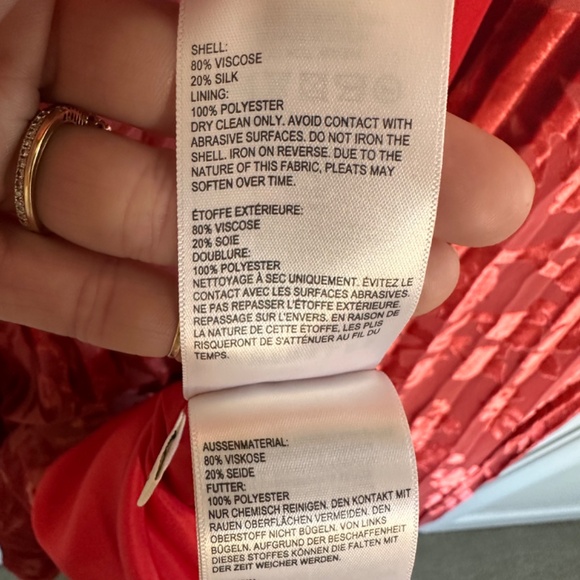 Harlow Pleated Devore Dress Size 4 By Whistles - Picture 12 of 12